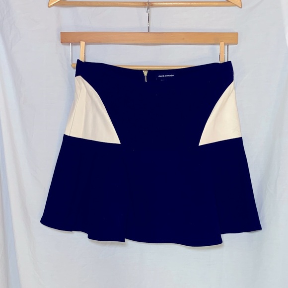 Twee Club Monaco Women’s  Size 4 Black Cream Coastal Skirt Preppy Y2K Coquette - Picture 1 of 7